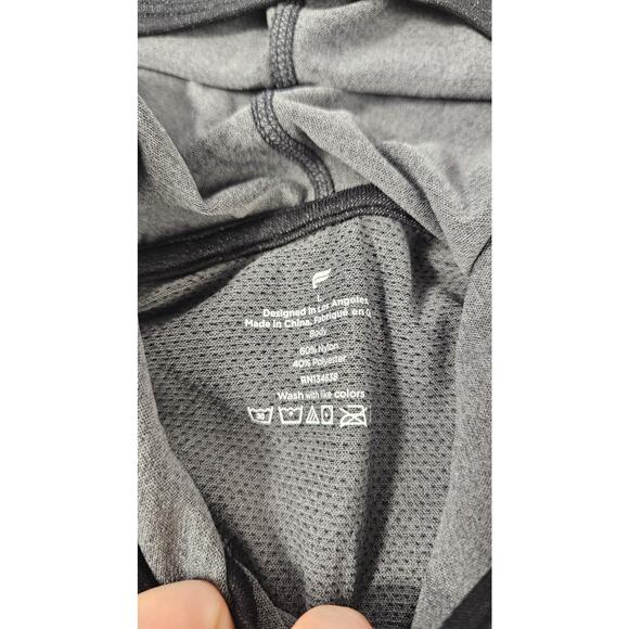 Fabletics large L black performance lightweight hooded pullover active running - Picture 4 of 7